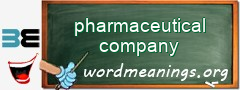 WordMeaning blackboard for pharmaceutical company